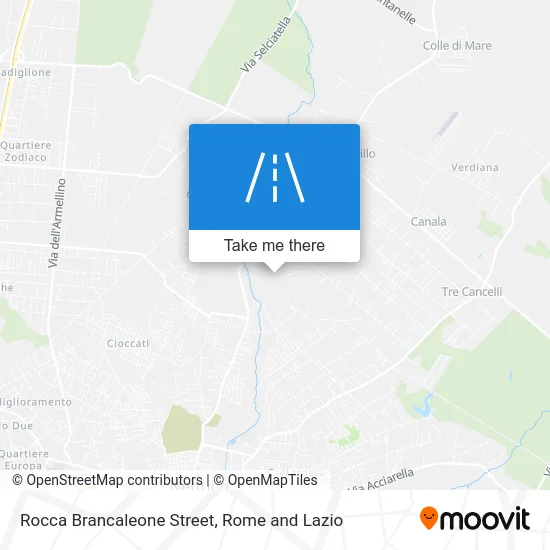 Rocca Brancaleone Street map
