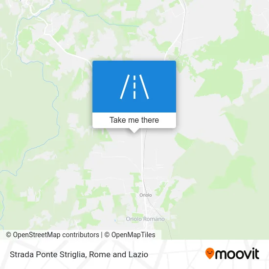 Ponte Striglia Road map