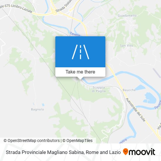 Strada Provinciale Magliano Sabina map