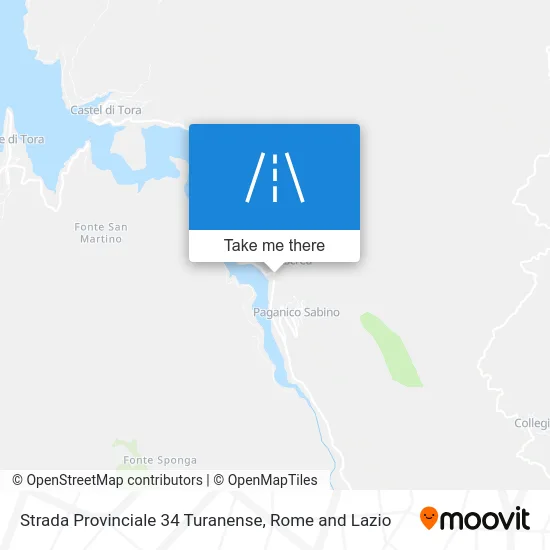 Strada Provinciale 34 Turanense map
