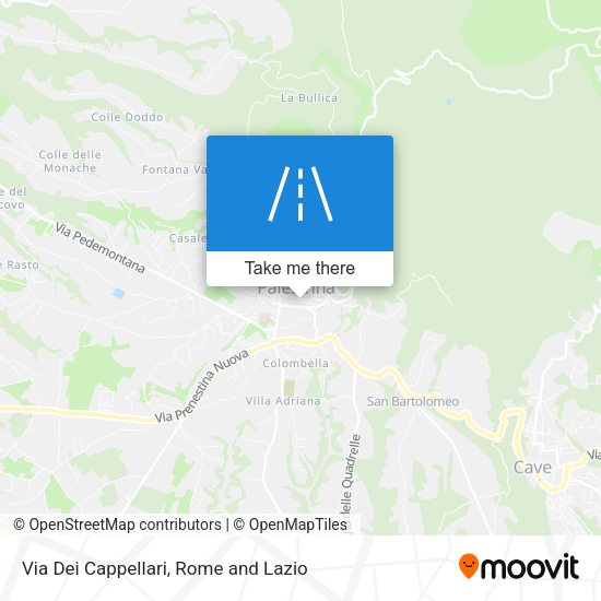 Via Dei Cappellari map