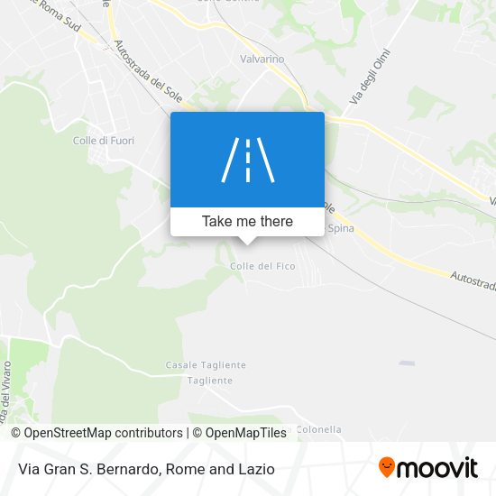 Via Gran S. Bernardo map