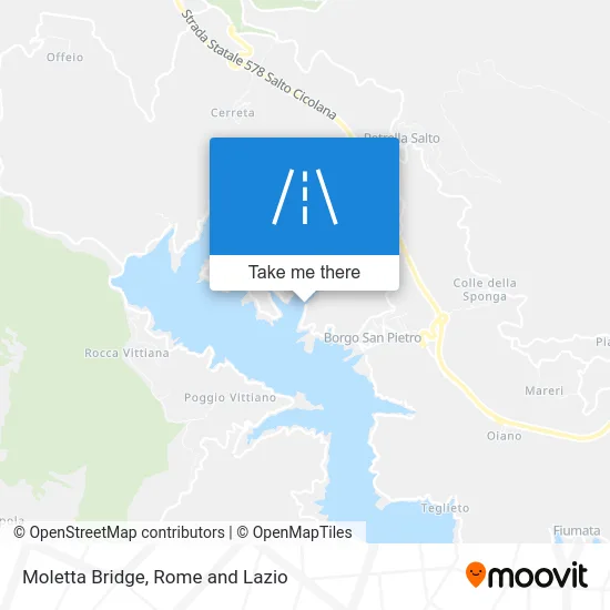Moletta Bridge map
