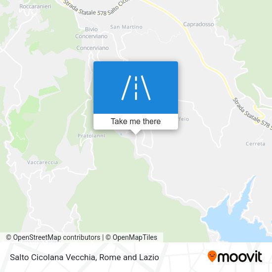 Salto Cicolana Vecchia map