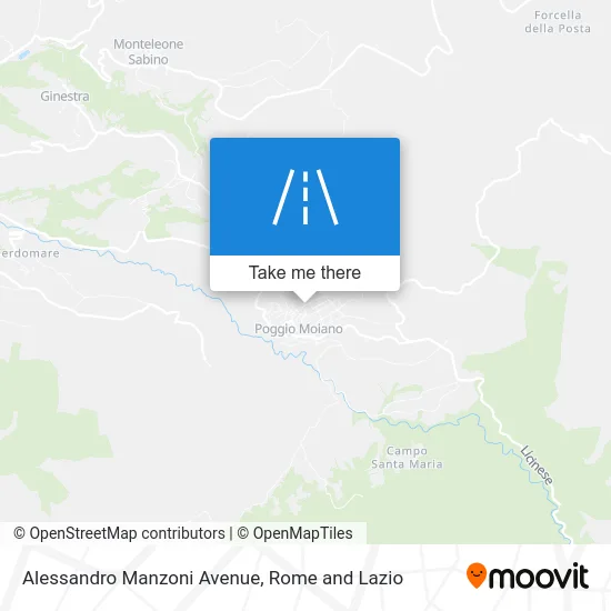 Alessandro Manzoni Avenue map