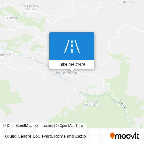 Giulio Cesare Boulevard map