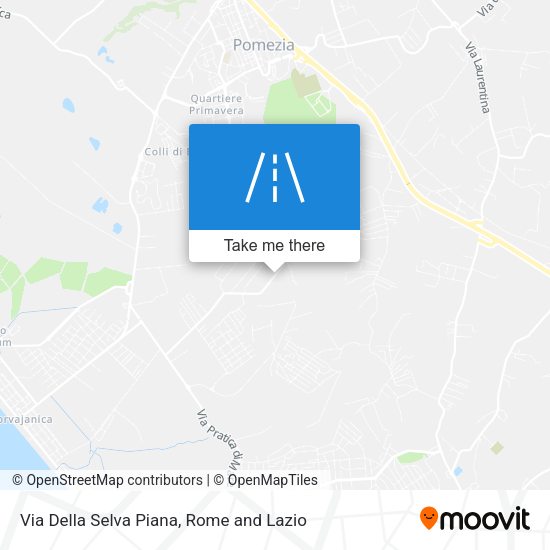 Via Della Selva Piana map