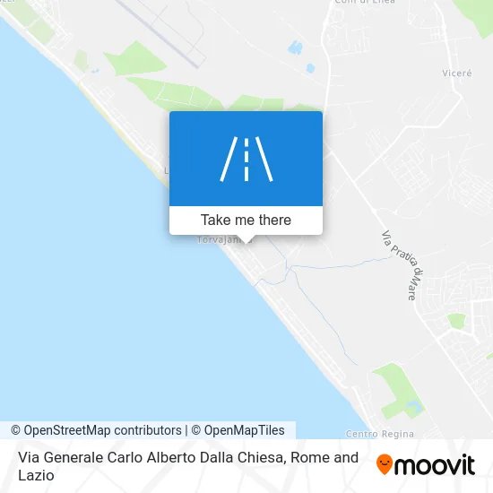 General Carlo Alberto Dalla Chiesa Street map