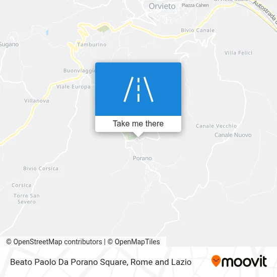 Beato Paolo Da Porano Square map