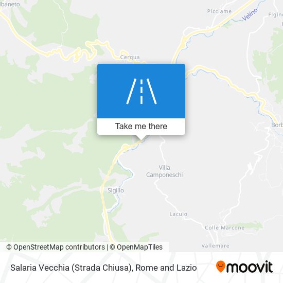 Salaria Vecchia (Strada Chiusa) map