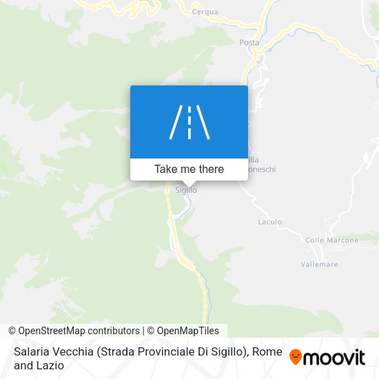 Salaria Vecchia (Strada Provinciale Di Sigillo) map