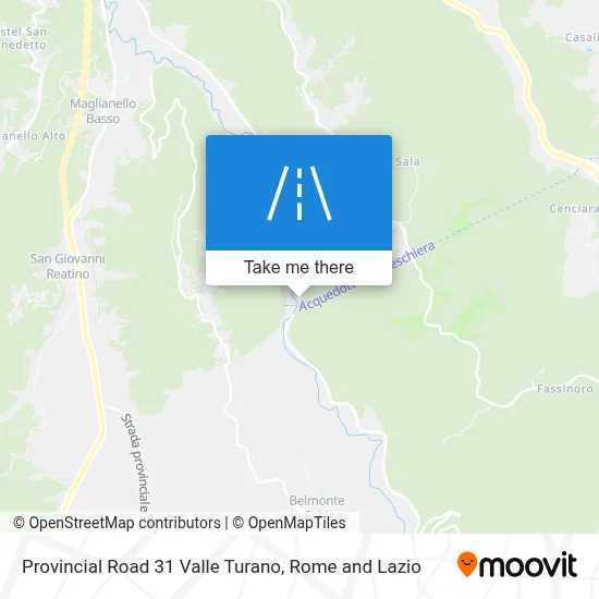 Provincial Road 31 Valle Turano map