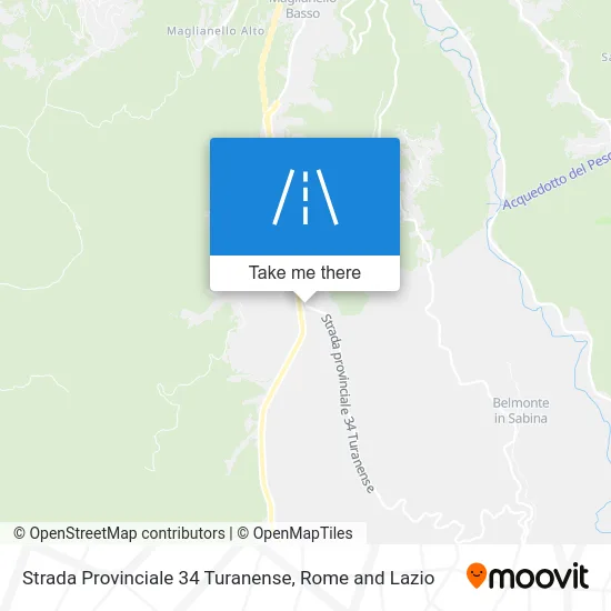 Strada Provinciale 34 Turanense map