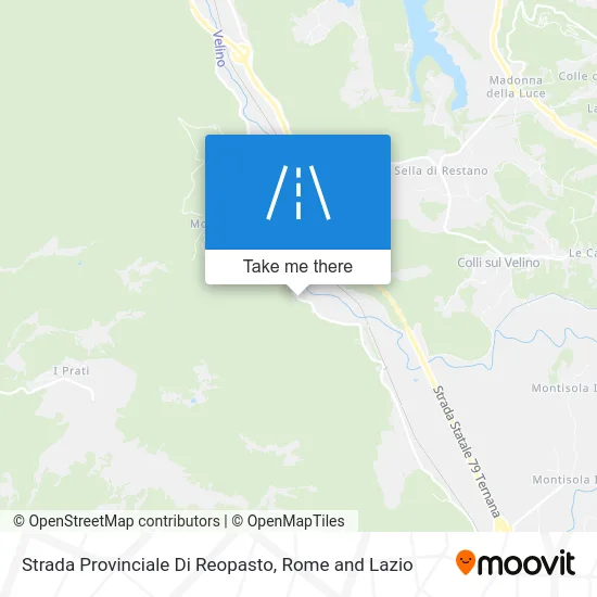 Reopasto Provincial Road map