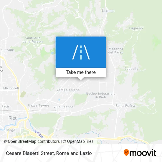 Cesare Blasetti Street map