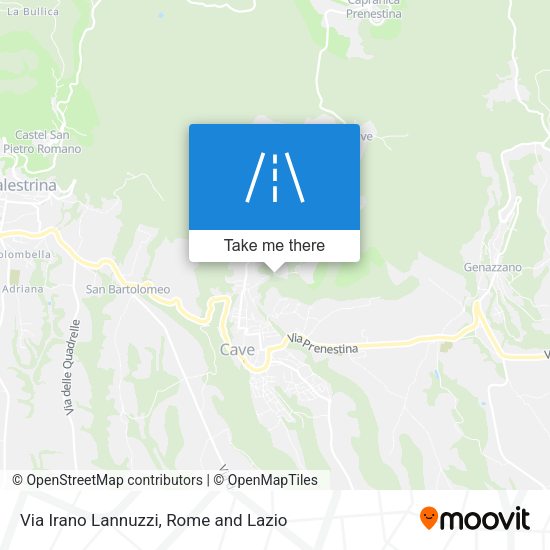 Via Irano Lannuzzi map