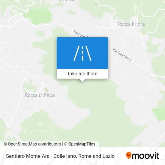 Monte Ara - Colle Iano Trail map