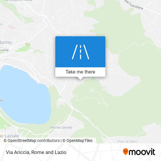 Via Ariccia map