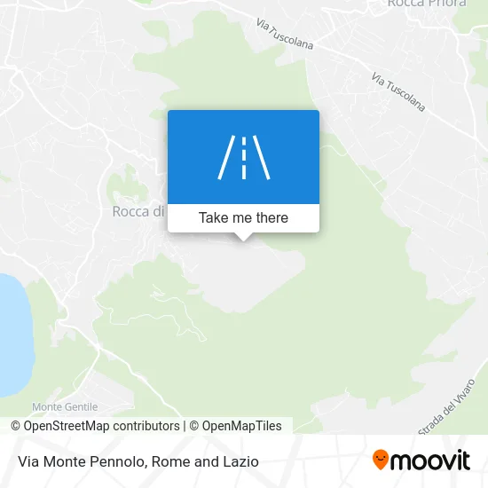 Monte Pennolo Road map