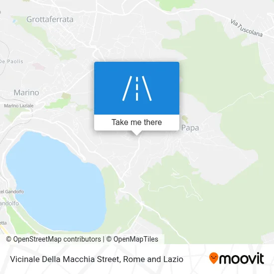 Vicinale Della Macchia Street map