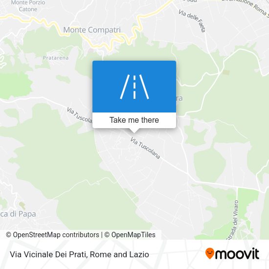 Via Vicinale Dei Prati map