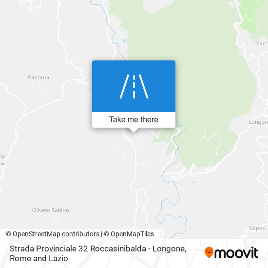 Strada Provinciale 32 Roccasinibalda - Longone map