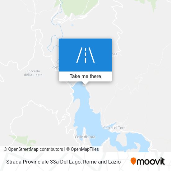 Strada Provinciale 33a Del Lago map