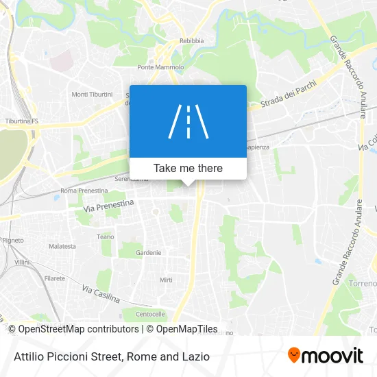 Attilio Piccioni Street map