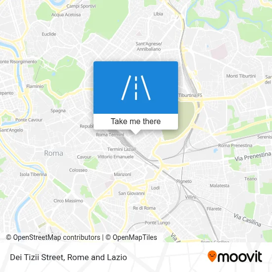 Dei Tizii Street map