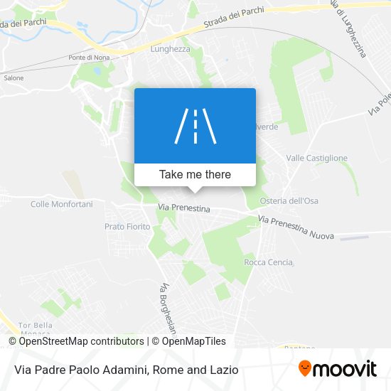 Via Padre Paolo Adamini map