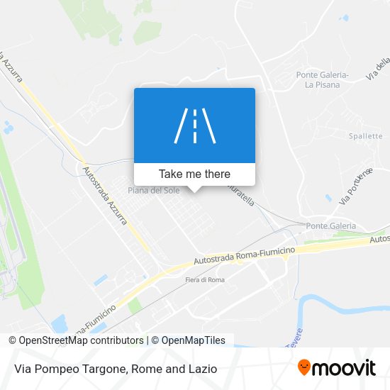 Via Pompeo Targone map