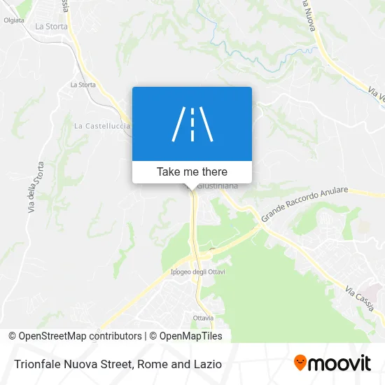 Trionfale Nuova Street map