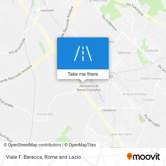 F. Baracca Avenue map