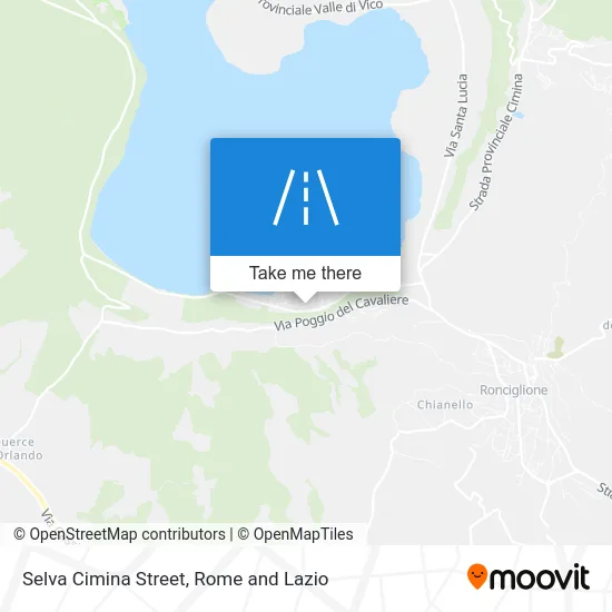 Selva Cimina Street map