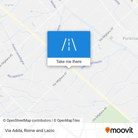 Via Adda map