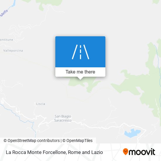 La Rocca Monte Forcellone map