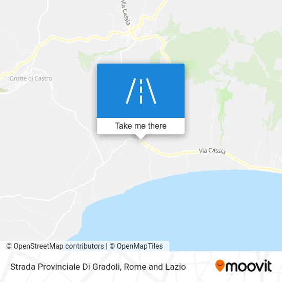 Gradoli Provincial Road map