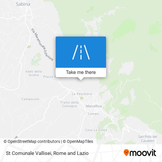St Comunale Vallisei map
