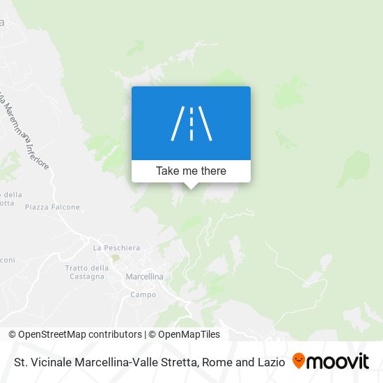 St. Vicinale Marcellina-Valle Stretta map