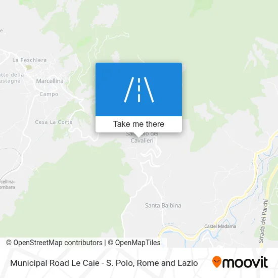 Municipal Road Le Caie - S. Polo map