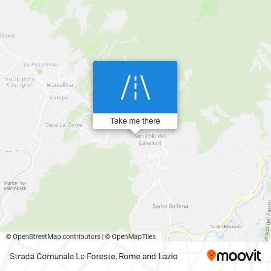 Strada Comunale Le Foreste map