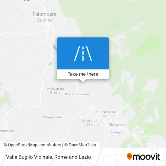 Valle Buglio Vicinale map