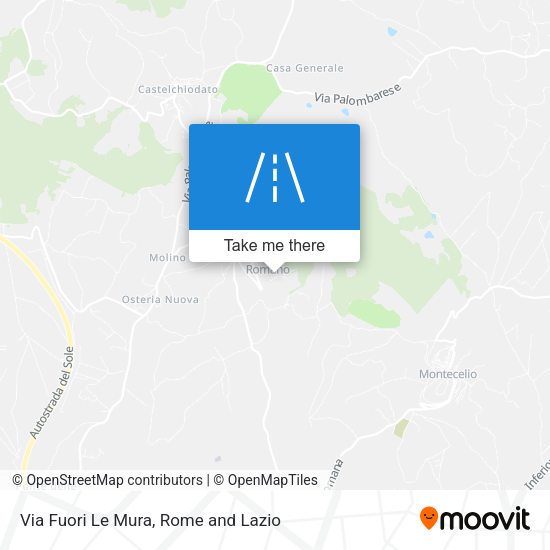 Via Fuori Le Mura map