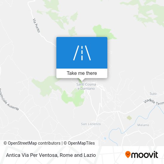 Antica Via Per Ventosa map