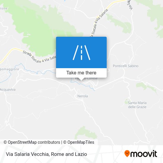 Via Salaria Vecchia map