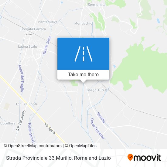Strada Provinciale 33 Murillo map