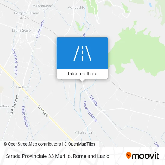 Strada Provinciale 33 Murillo map