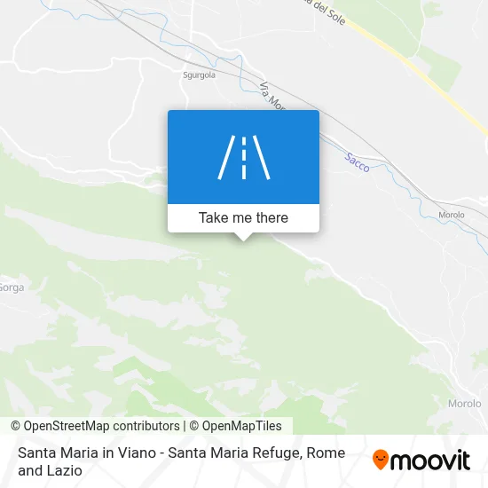 Santa Maria in Viano - Santa Maria Refuge map