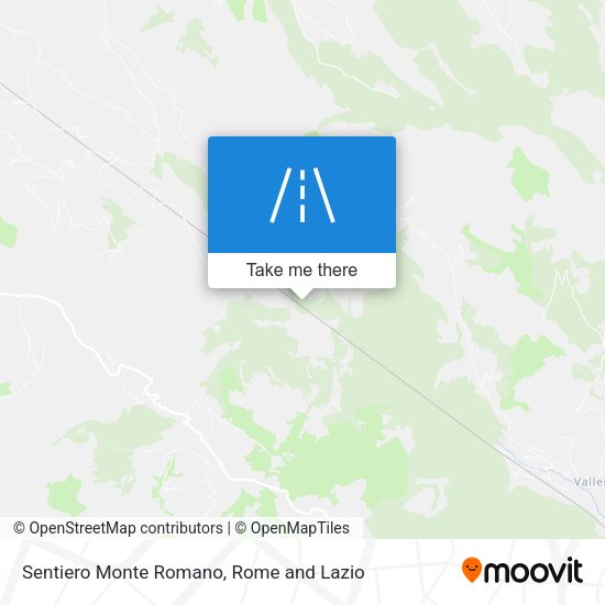 Sentiero Monte Romano map