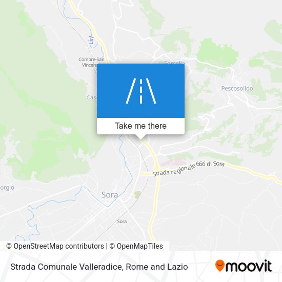 Strada Comunale Valleradice map